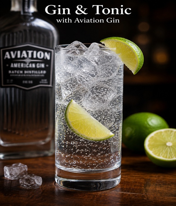 Gin & Tonic with Aviation